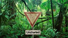Uncharted Schild im Urwald